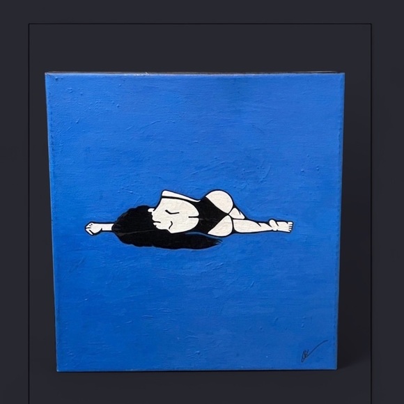 “ Shame Spiral “ Blue Period 2020 painting